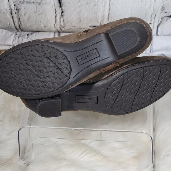 Cobb Hill Womens 9.5 Tan Brown Short Heel Bootie Slouchy Ankle Boot Comfy Casual - Picture 10 of 11